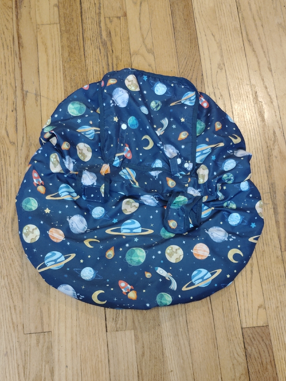 Kids Space-Themed Navy Blue Car Seat Cover